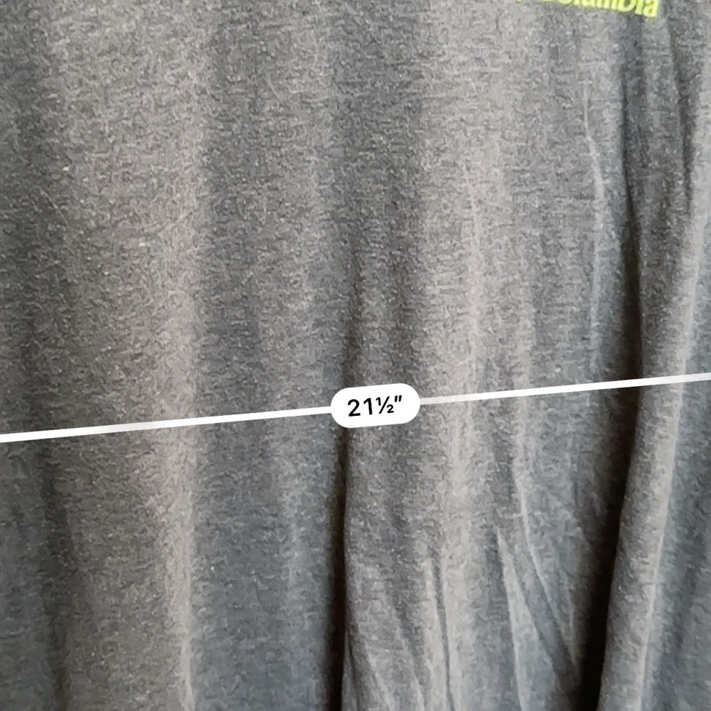 Columbia Sportswear XL Gray Graphic Tee Mountain Logo Outdoor Hiking 0004 - Picture 6 of 6